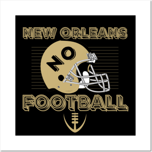 New Orleans Football Vintage Style Posters and Art